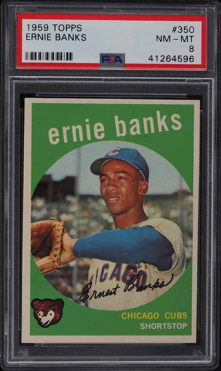 1959 Topps Ernie Banks #350 PSA 8 NM-MT