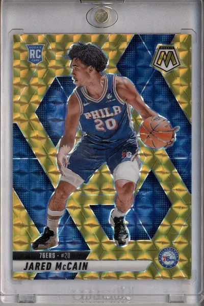 2024-25 Panini Mosaic Gold Mosaic #228 Jared McCain RC /10