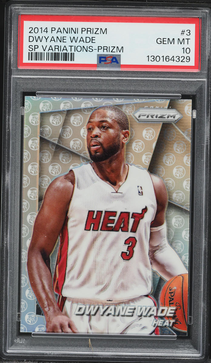2014 Panini Prizm Variations Silver Dwyane Wade SP #3 PSA 10 GEM MINT