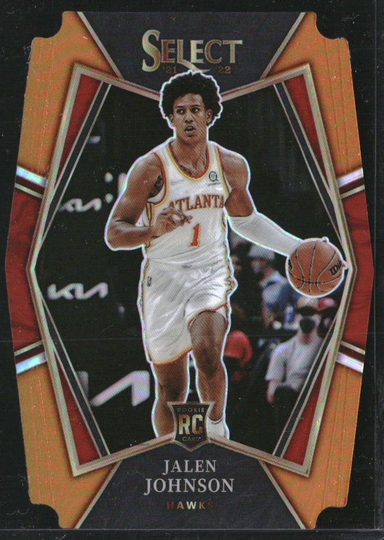 2021-22 Select Prizms Orange Die Cut #200 Jalen Johnson RC Rookie /65