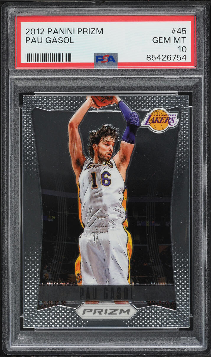 2012 Panini Prizm Pau Gasol #45 PSA 10 GEM MINT