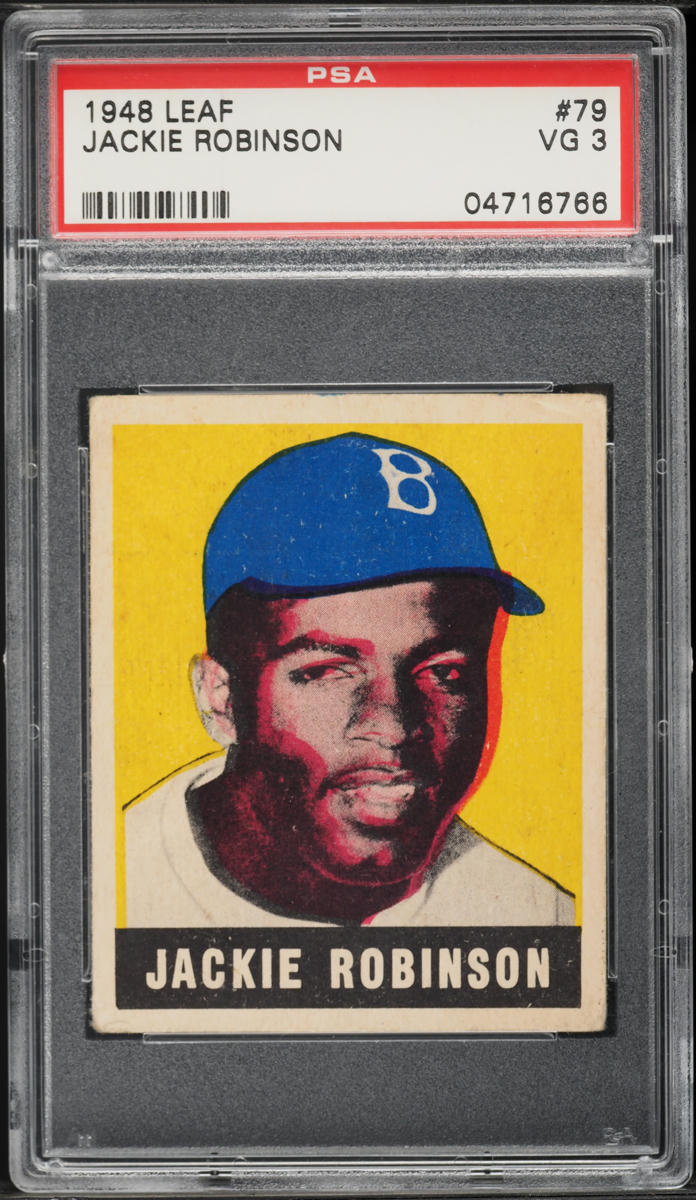 1948 Leaf Jackie Robinson ROOKIE #79 PSA 3 VG