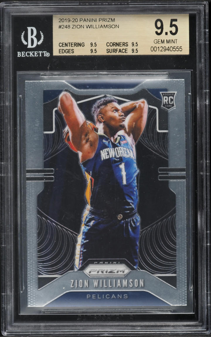 2019 Panini Prizm Zion Williamson ROOKIE #248 BGS 9.5 GEM MINT