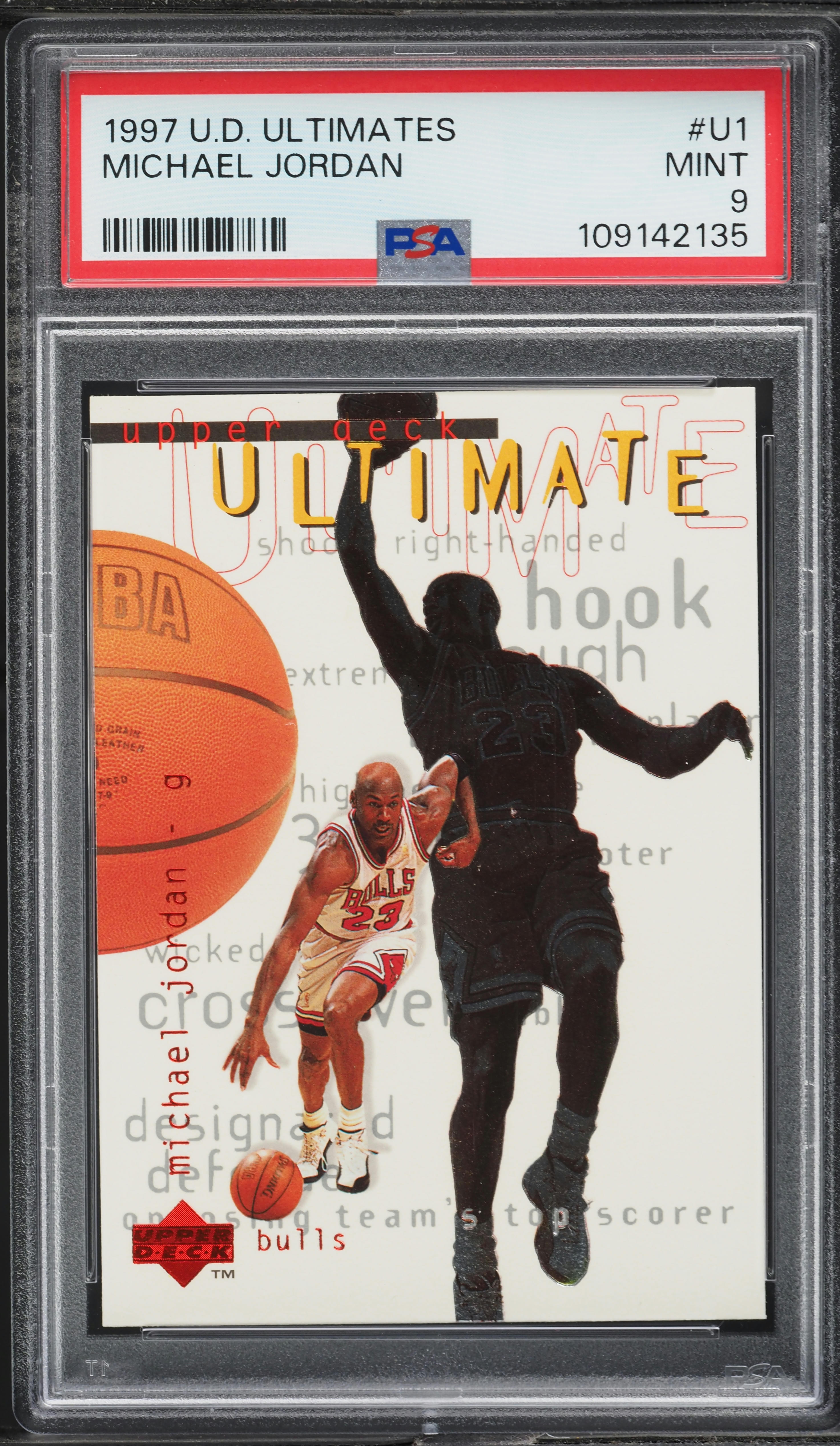 1997 Upper Deck Ultimates Michael Jordan #U1 PSA 9 MINT