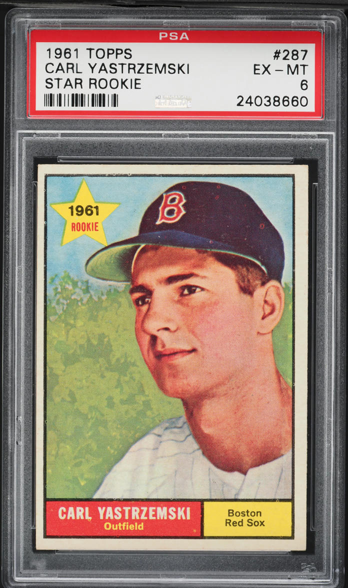 1961 Topps Carl Yastrzemski ROOKIE #287 PSA 6 EXMT