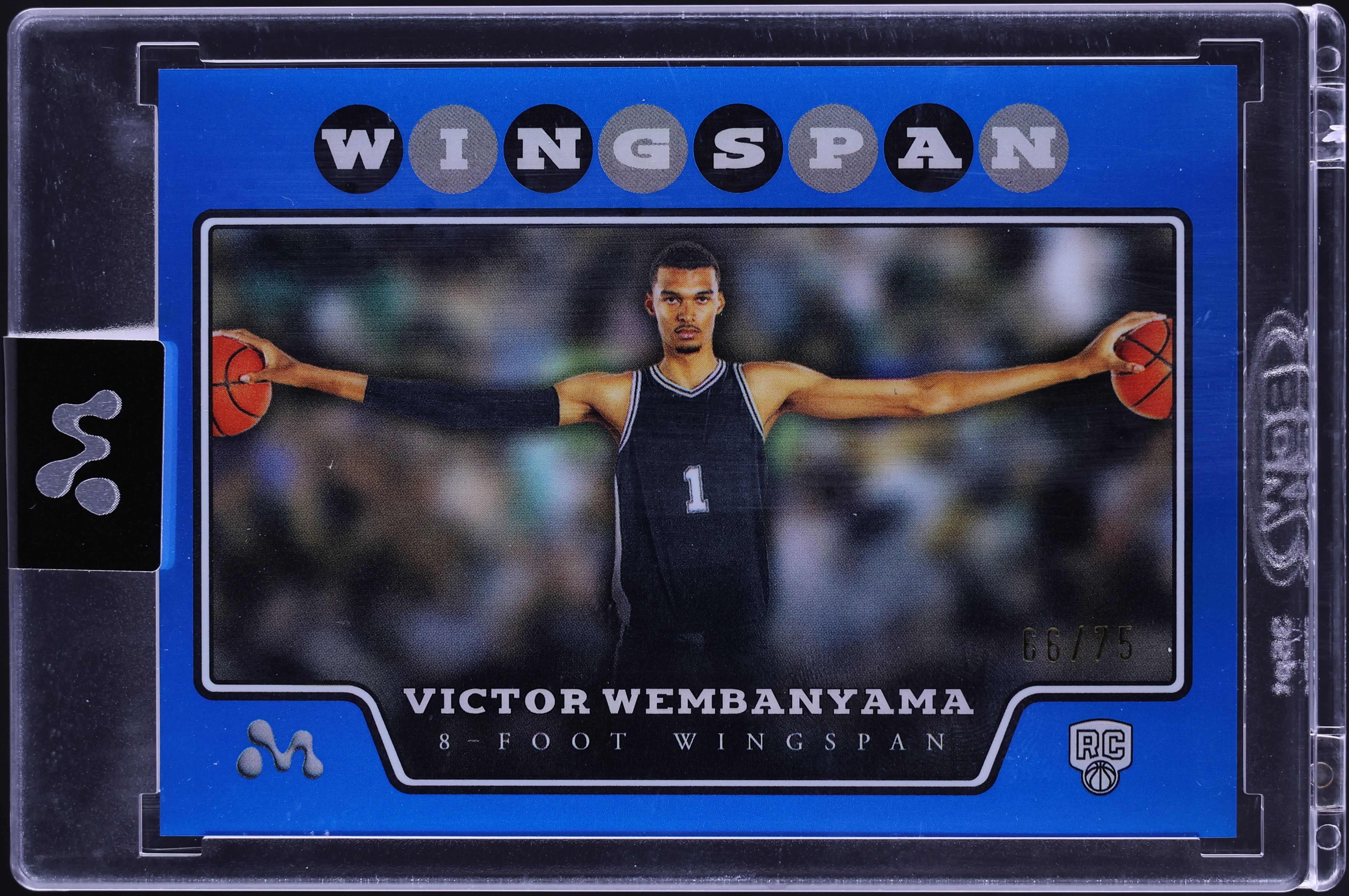 2023 Topps Mercury Wingspan Blue Refractor Victor Wembanyama ROOKIE /75 #VW-9