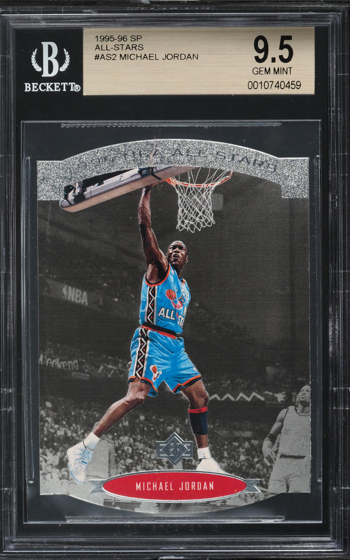 1995 SP All-Stars Die-Cut Michael Jordan #AS2 BGS 9.5 GEM MINT