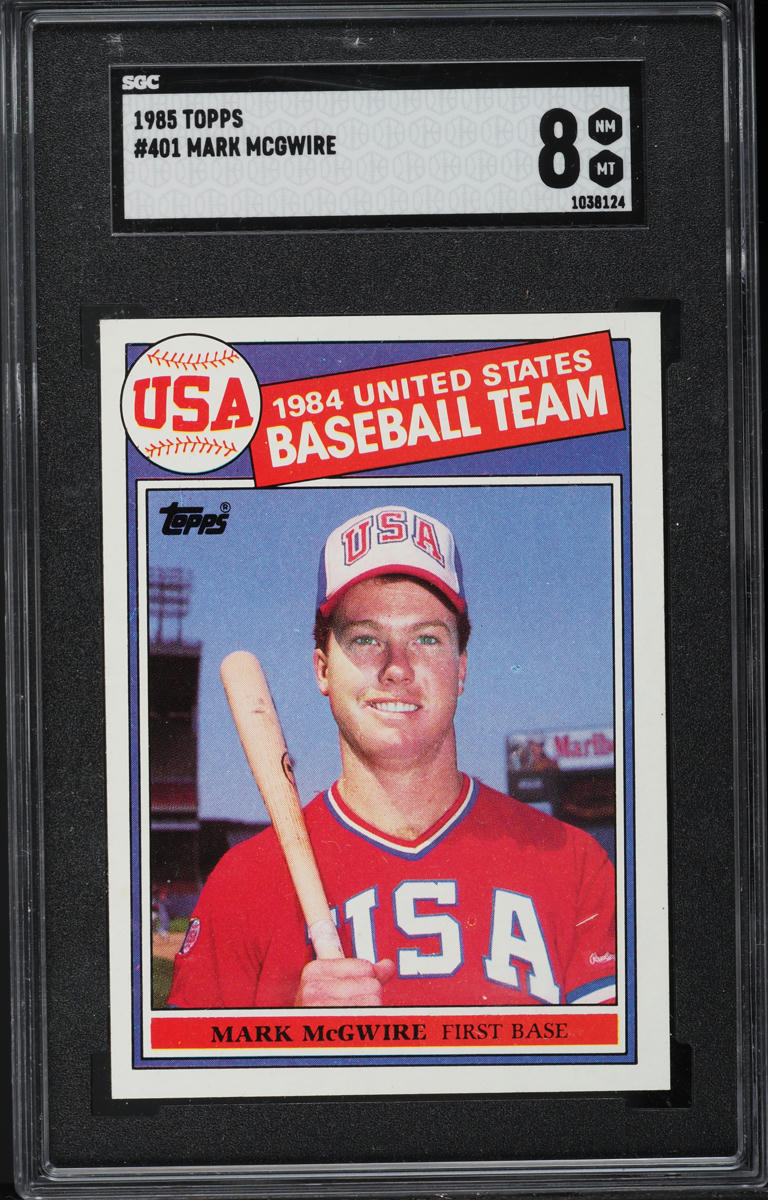 1985 Topps Mark McGwire ROOKIE #401 SGC 8 NM-MT