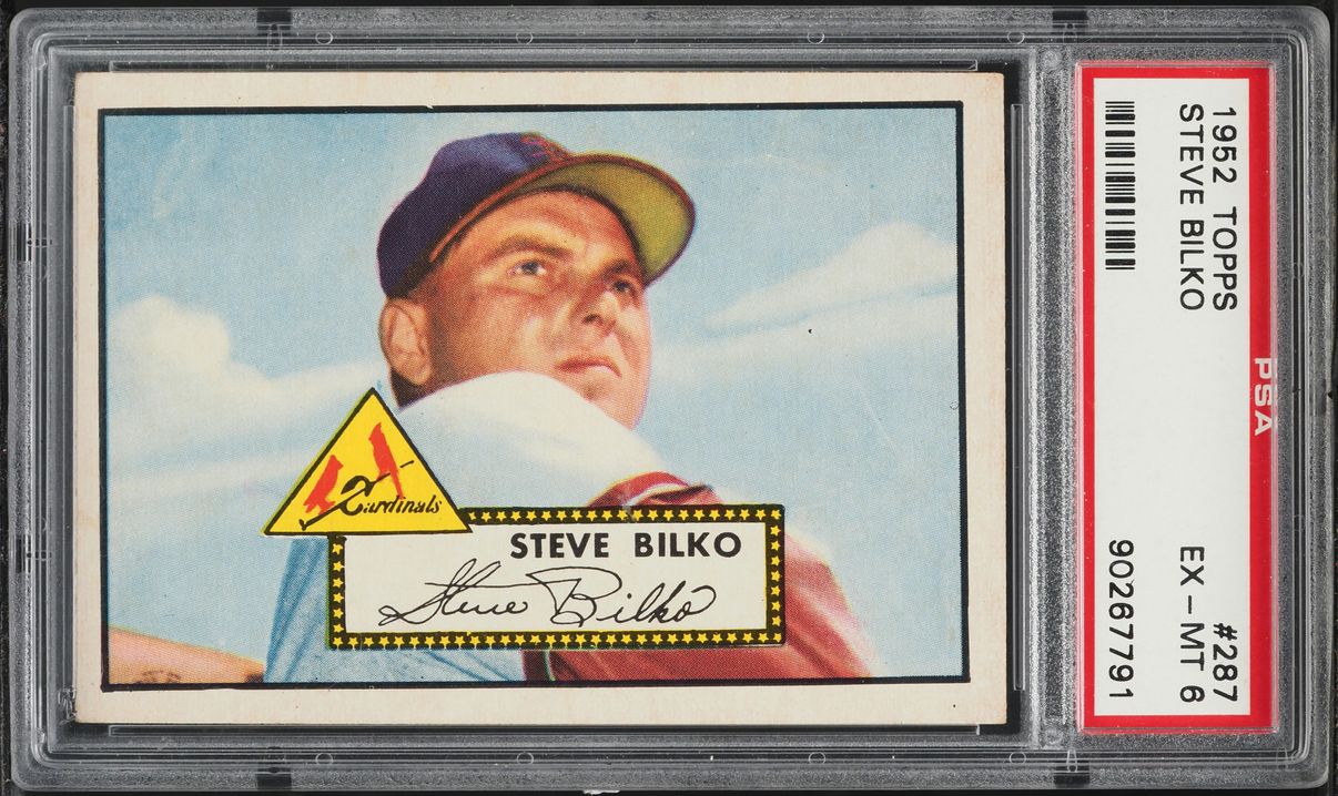 1952 Topps Steve Bilko #287 PSA 6 EXMT