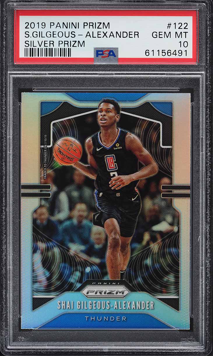 2019 Panini Prizm Silver Prizms Shai Gilgeous-Alexander #122 PSA 10 GEM MINT