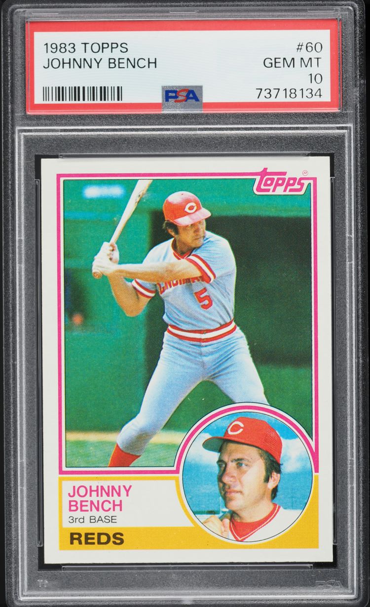 1983 Topps Johnny Bench #60 PSA 10 GEM MINT