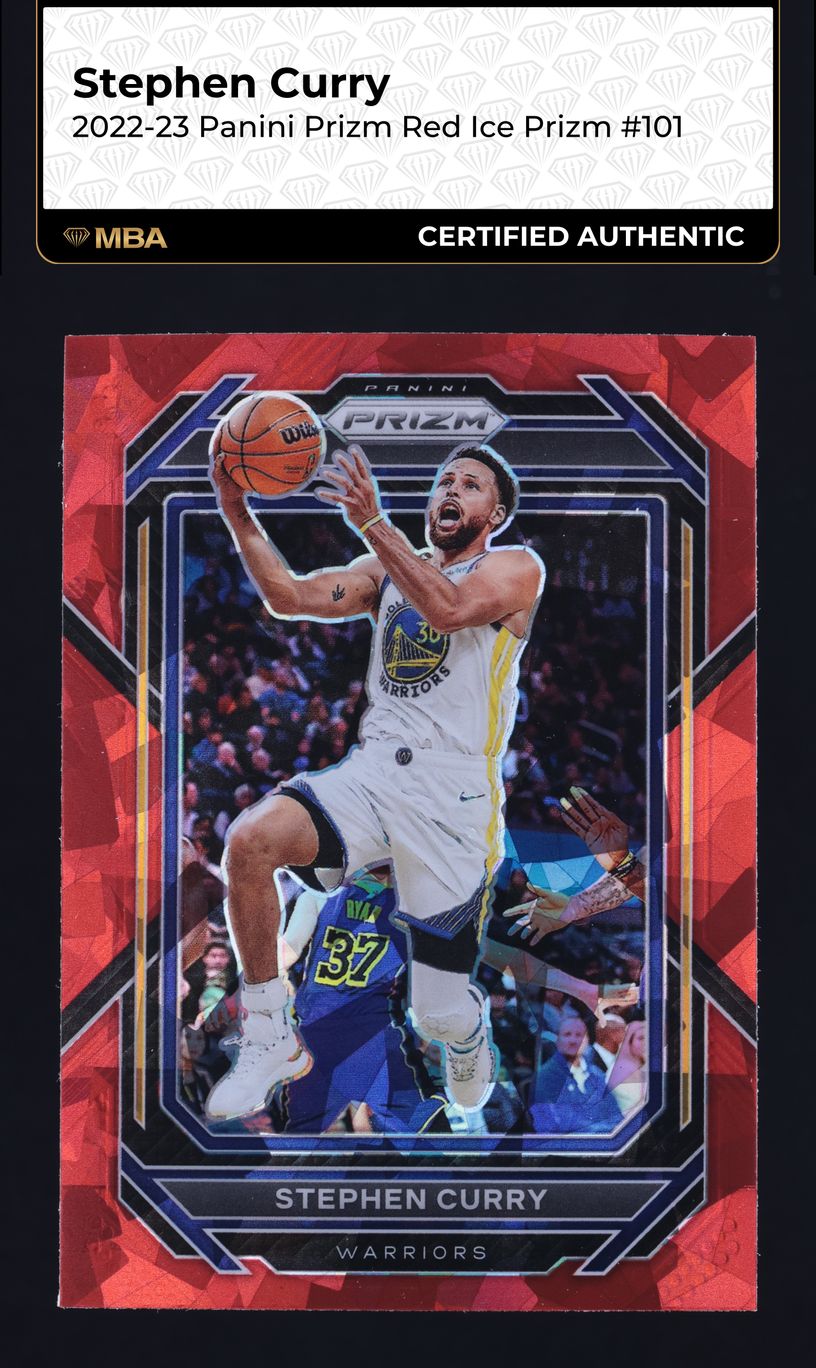 2022 Panini Prizm Red Ice Stephen Curry #101 MBA AUTH