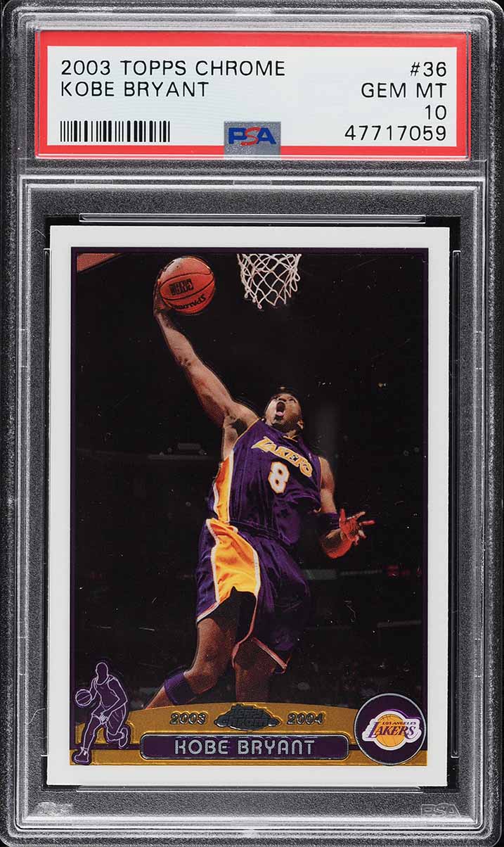 2003 Topps Chrome Kobe Bryant #36 PSA 10 GEM MINT