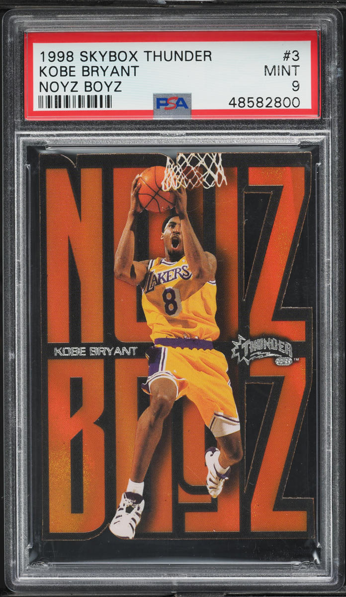 1998 Skybox Thunder Noyz Boyz Die-Cut Kobe Bryant #3 PSA 9 MINT