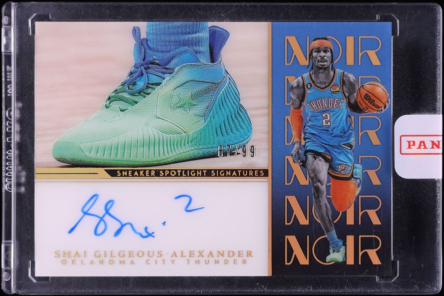 2022 Panini Noir Sneaker Spotlight Shai Gilgeous-Alexander AUTO /99 #SSS-SGA