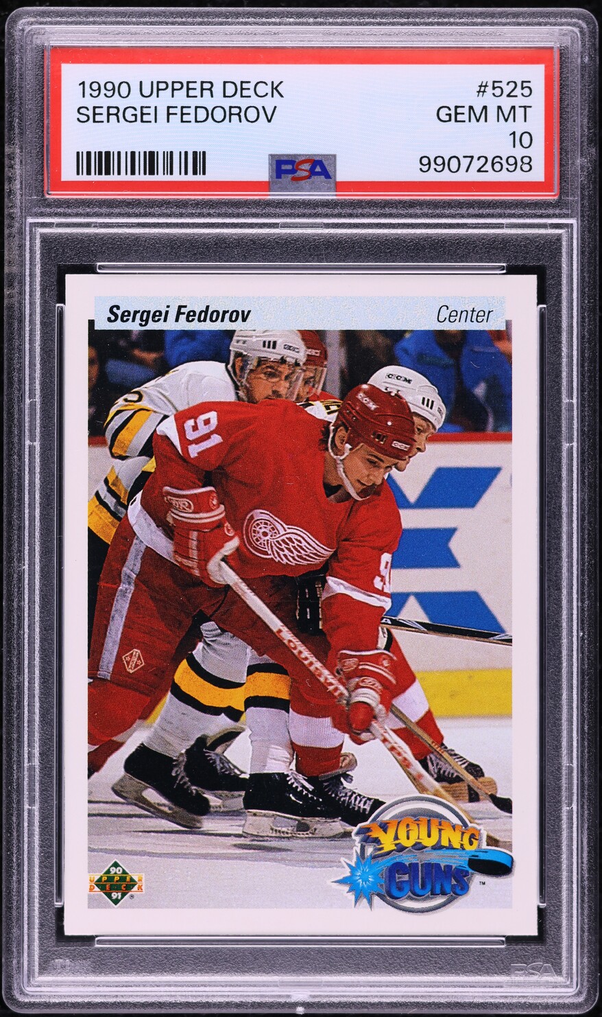 1990 Upper Deck Young Guns Sergei Fedorov ROOKIE #525 PSA 10 GEM MINT