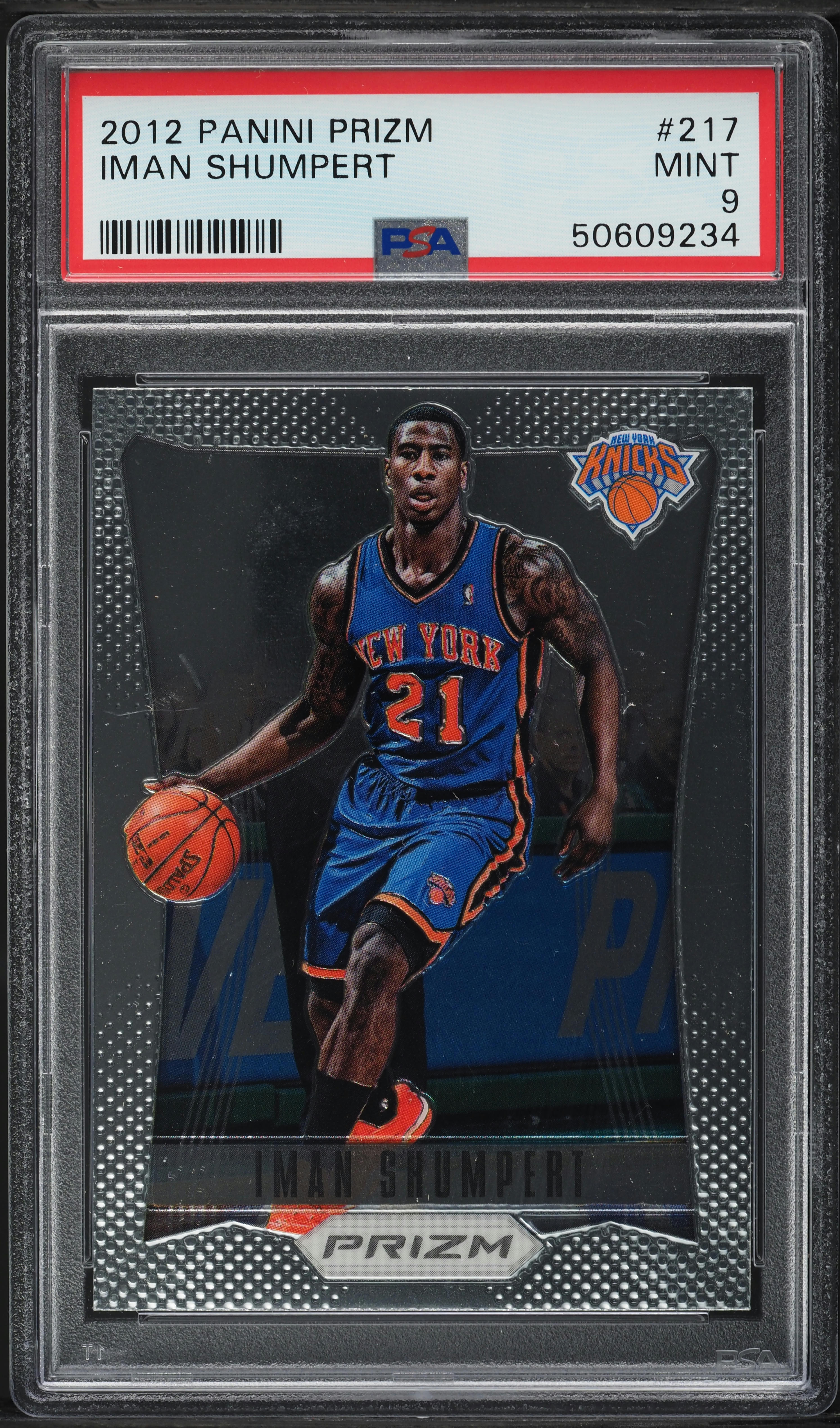 2012 Panini Prizm Iman Shumpert ROOKIE #217 PSA 9 MINT