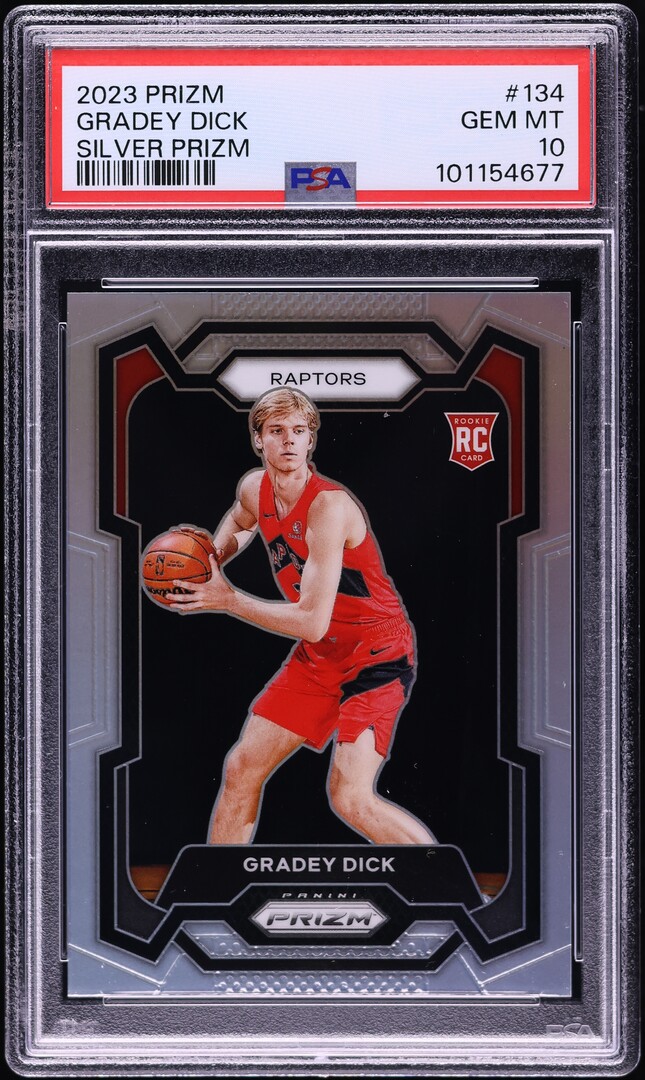 2023 Panini Prizm Silver Gradey Dick ROOKIE #134 PSA 10 GEM MINT