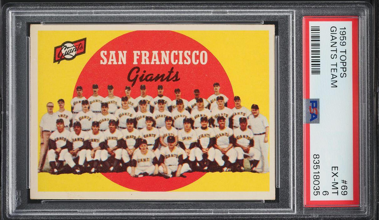 San Francisco Giants #69 1959 Topps Venezuelan Baseball