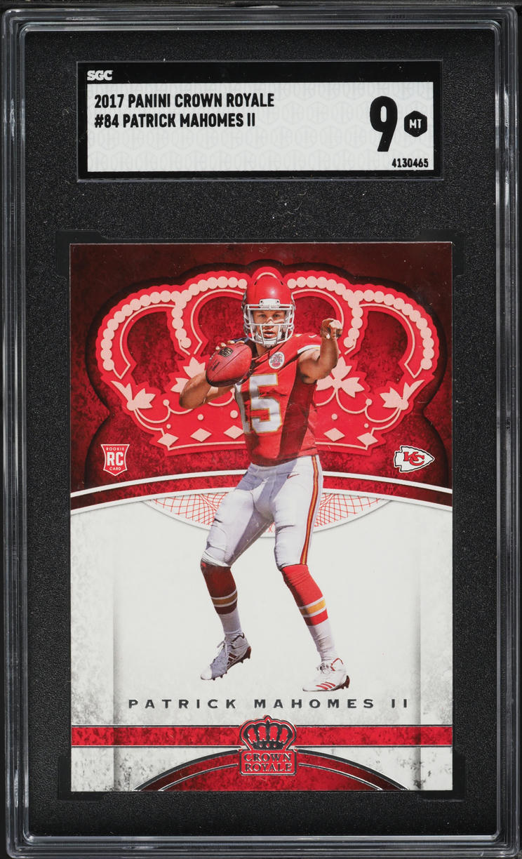 2017 Crown Royale Patrick Mahomes II ROOKIE #84 SGC 9 MINT