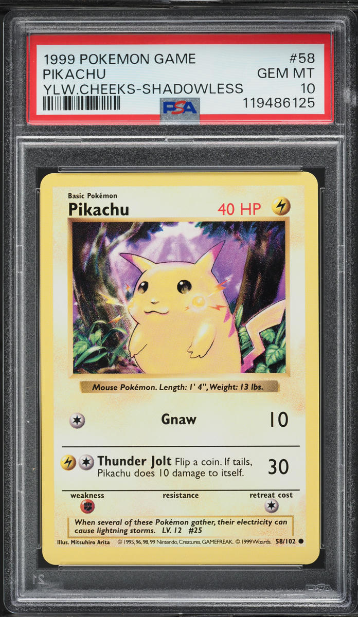 Pikachu shadowless シャドーレス　psa 早いもの勝ち Pikachu shadowless シャドーレス psa 早いもの勝ち Pikachu