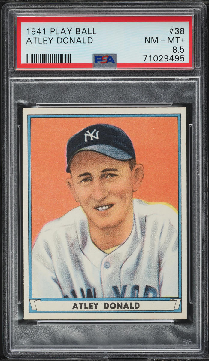 1941 Play Ball Atley Donald #38 PSA 8.5 NM-MT+ (PWCC-A)