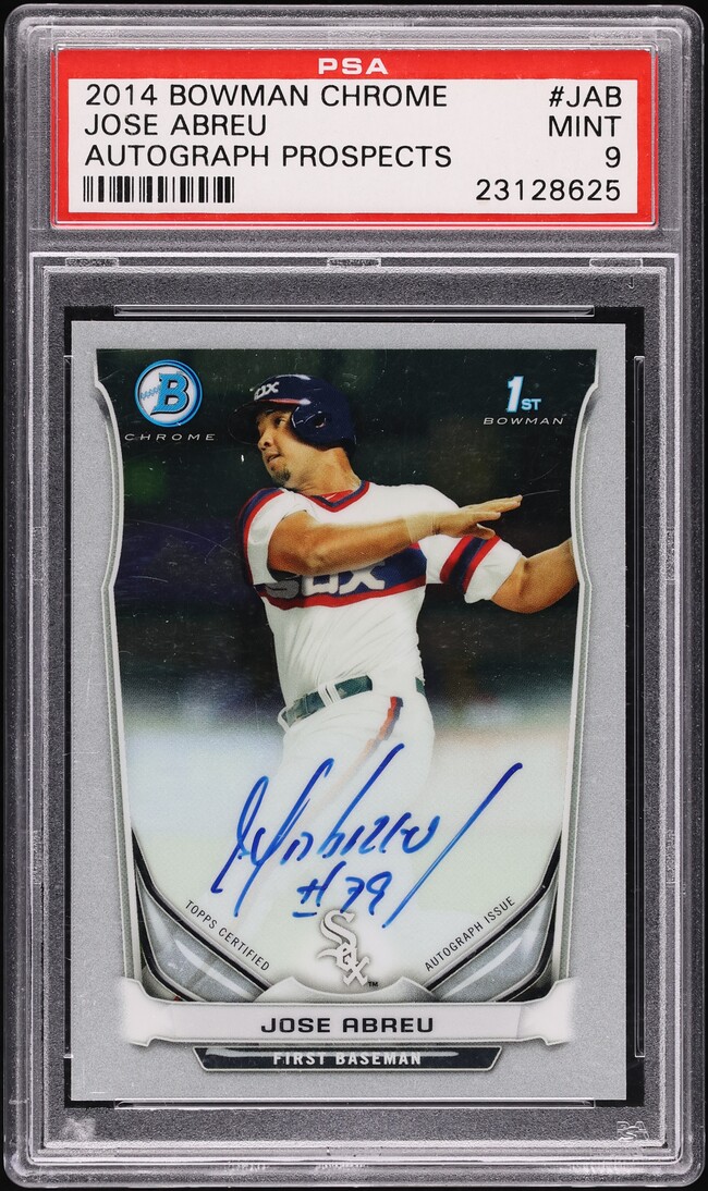 2014 Bowman Chrome Jose Abreu ROOKIE AUTO #BCAP-JAB PSA 9 MINT