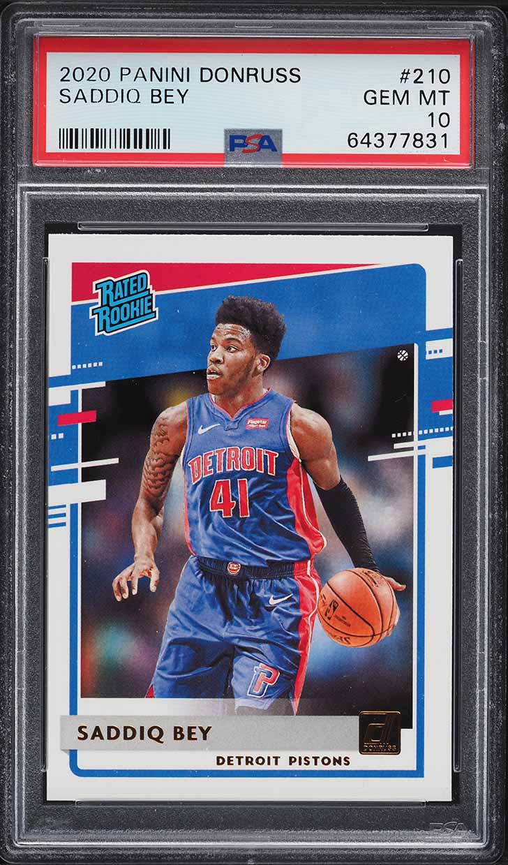 Saddiq Bey #210 2020-21 Donruss Basketball Rated Rookies Signatures