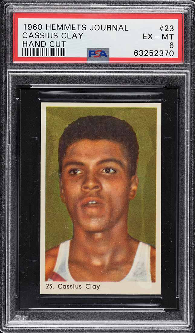 1960 Hemmets Journal Boxing Cassius Clay Muhammad Ali ROOKIE #23 PSA 6 EXMT