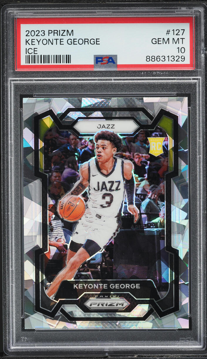 2023 Panini Prizm Ice Keyonte George ROOKIE #127 PSA 10 GEM MINT