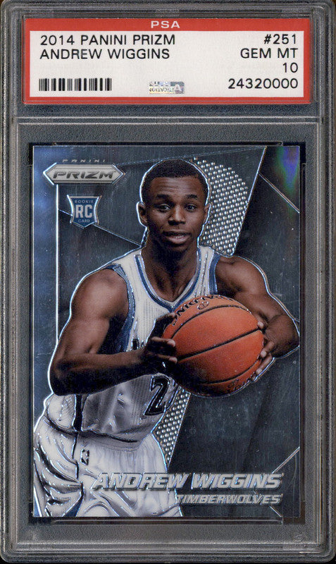 2014-15 Panini Prizm #251 Andrew Wiggins RC Rookie PSA 10