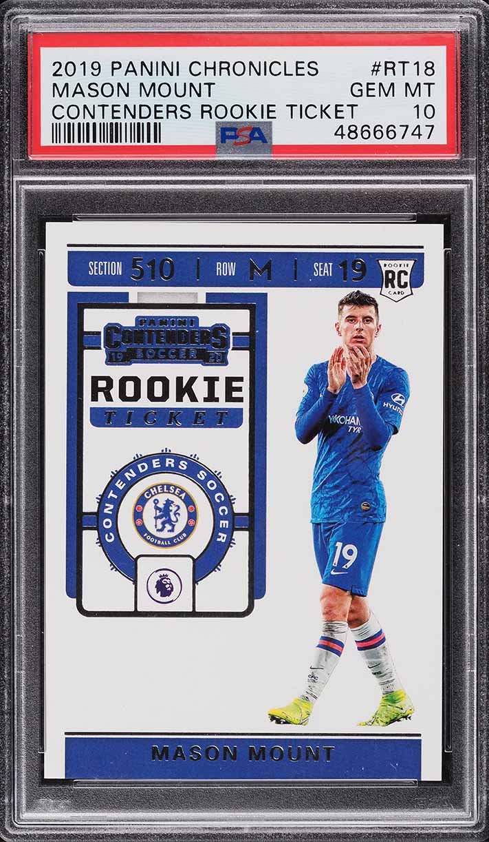 2019 Panini Chronicles Contenders Ticket Mason Mount ROOKIE RC PSA 10 GEM MINT