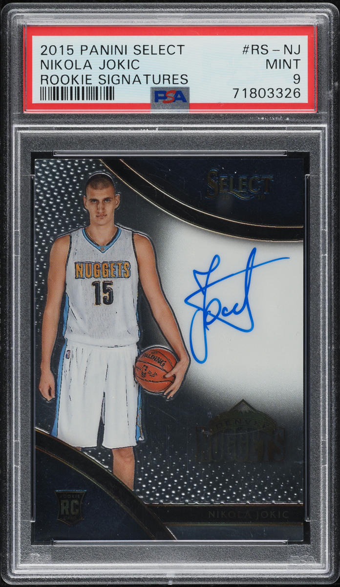 2015 Select Signatures Nikola Jokic ROOKIE AUTO /199 #RS-NJ PSA 9 MINT