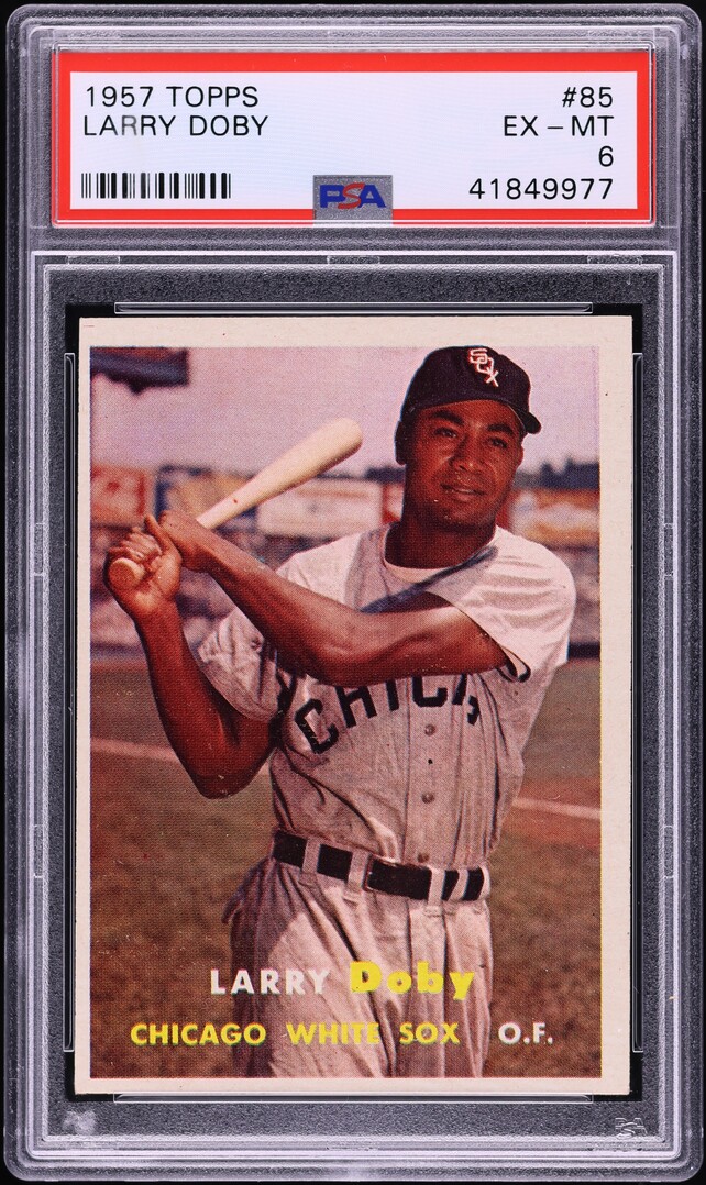 1957 Topps Larry Doby #85 PSA 6 EXMT