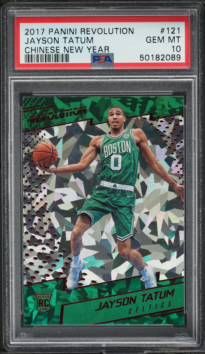 2017 Panini Revolution Chinese New Year Jayson Tatum ROOKIE #121 PSA 10 GEM MINT
