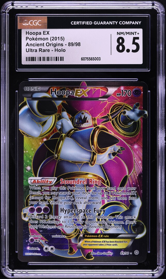 2015 Pokemon XY Ancient Origins UR Hoopa EX #89 CGC 8.5 NM-MT+