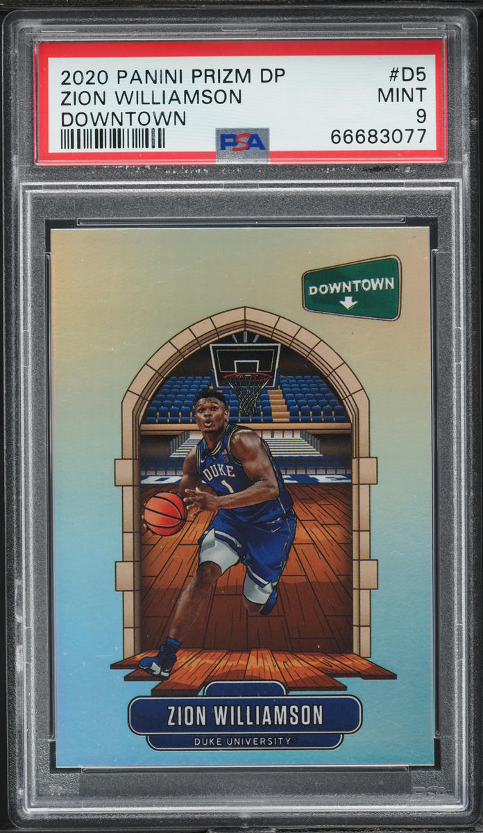 2020 Panini Prizm Draft Picks Downtown Zion Williamson #D-5 PSA 9 MINT