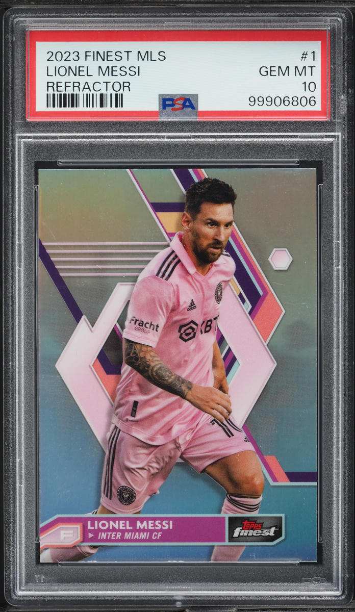 2023 Finest MLS Refractor Lionel Messi #1 PSA 10 GEM MINT