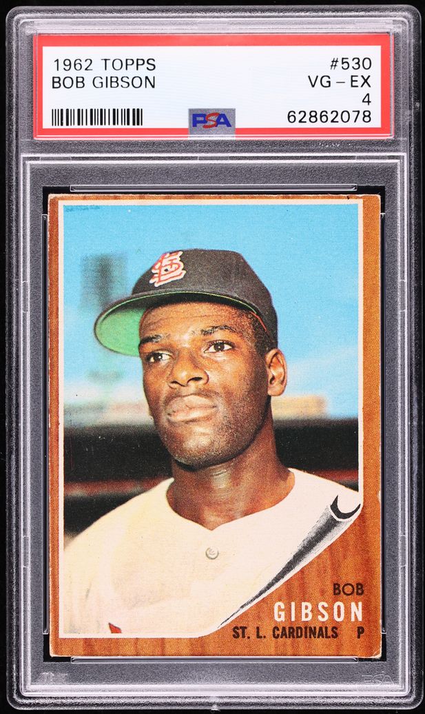 1962 Topps Bob Gibson SHORT PRINT #530 PSA 4 VGEX