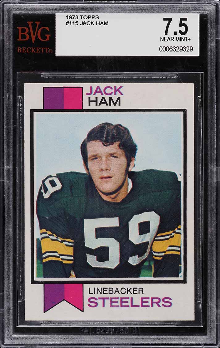 1973 Topps Football Jack Ham ROOKIE #115 BVG 7.5 NRMT+