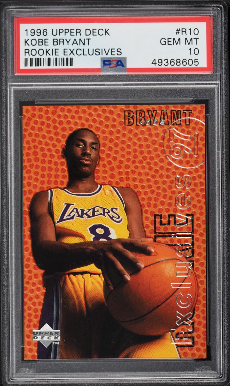 1996 Upper Deck Exclusives Kobe Bryant ROOKIE #R10 PSA 10 GEM MINT