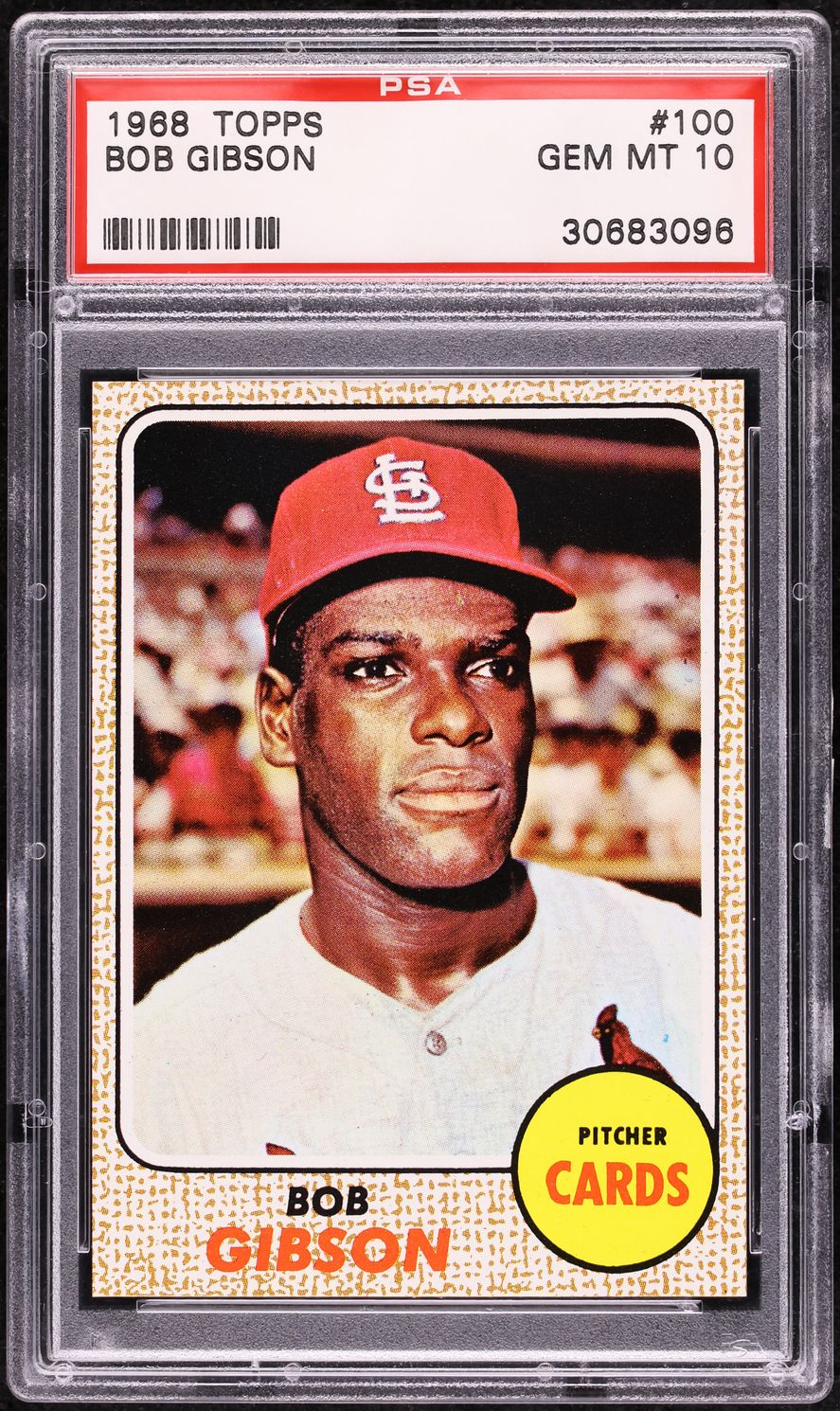 1968 Topps Bob Gibson #100 PSA 10 GEM MINT