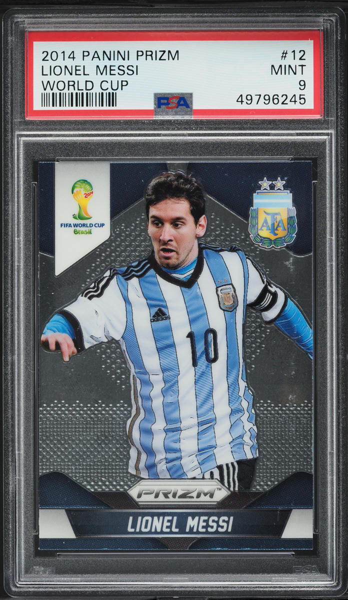 2014 Panini Prizm World Cup Lionel Messi #12 PSA 9 MINT