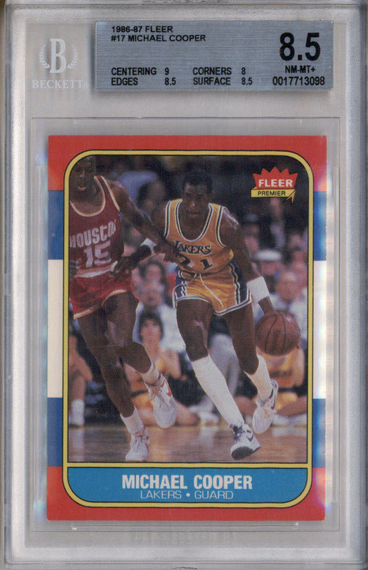 1986 Fleer #17 Michael Cooper BGS 8.5