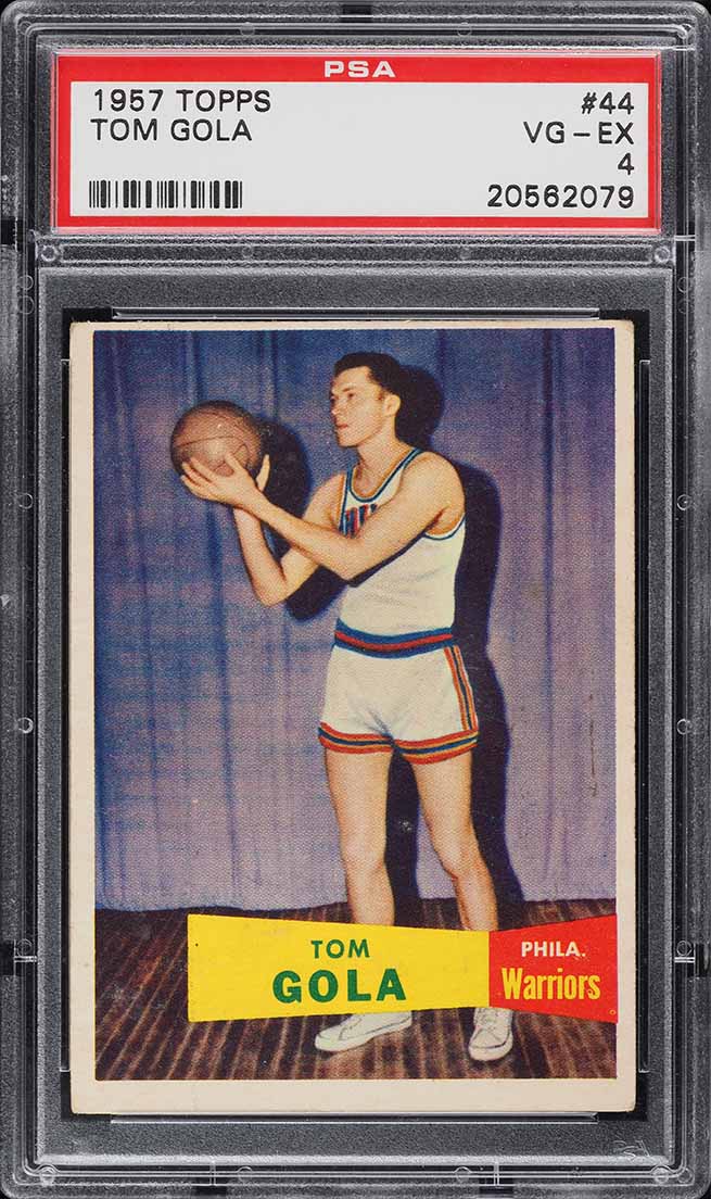 1957 Topps Basketball Tom Gola ROOKIE #44 PSA 4 VGEX