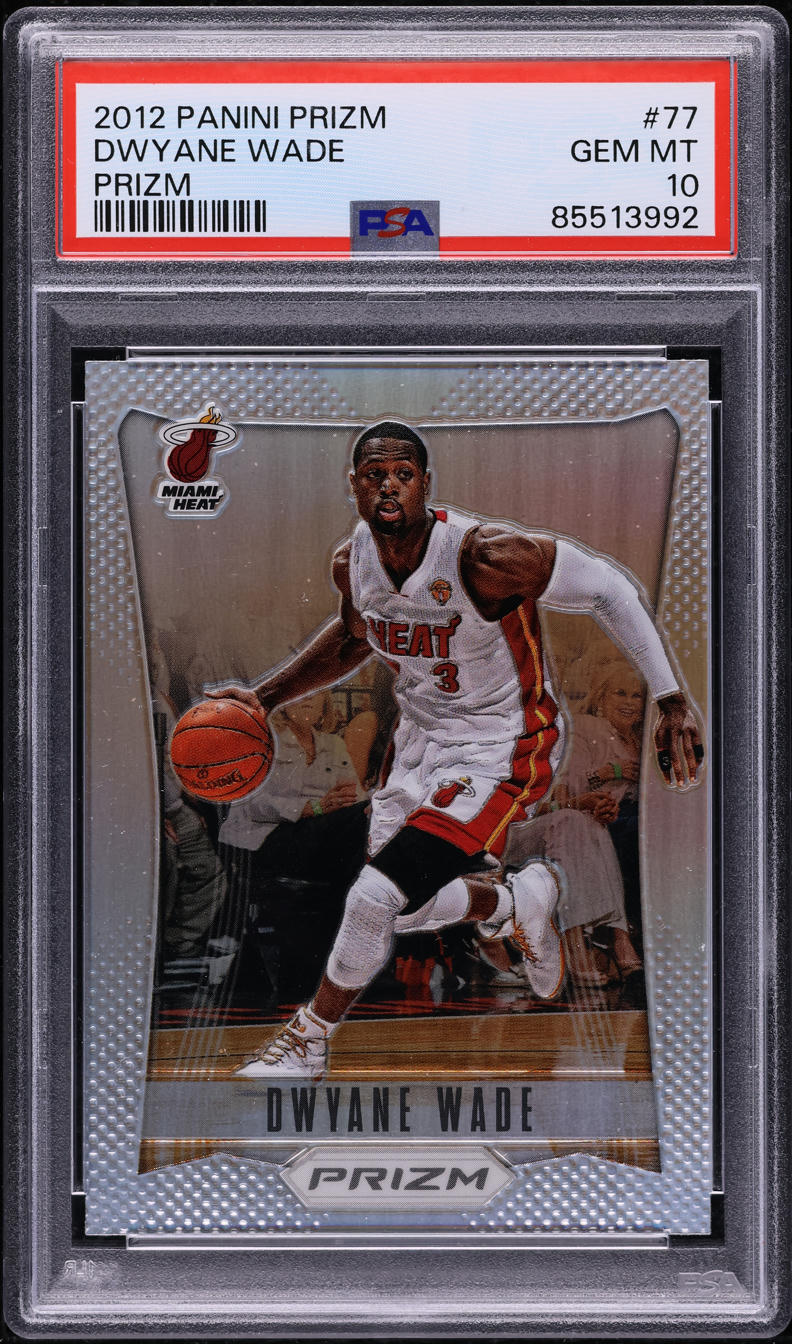 2012 Panini Prizm Silver Dwyane Wade #77 PSA 10 GEM MINT