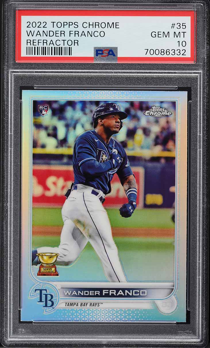 2022 Topps Chrome Refractor Wander Franco ROOKIE #35 PSA 10 GEM MINT