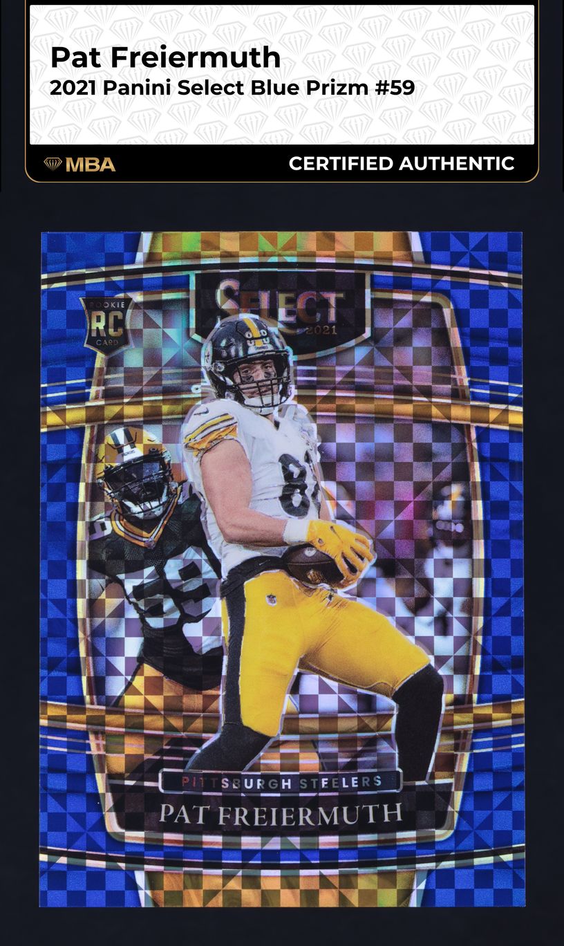 2021 Select Concourse Blue Prizm Pat Freiermuth ROOKIE /199 #59 MBA AUTH