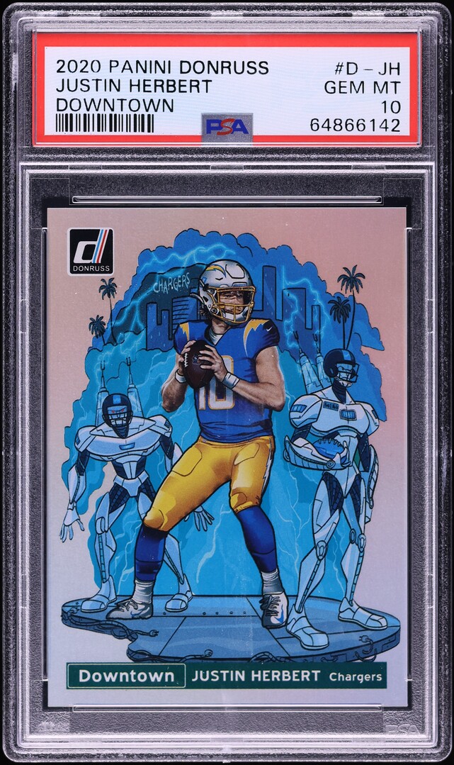 2020 Donruss Downtown Justin Herbert ROOKIE #D-JH PSA 10 GEM MINT