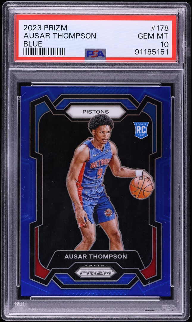 2023 Panini Prizm Blue Ausar Thompson ROOKIE /199 #178 PSA 10 GEM MINT